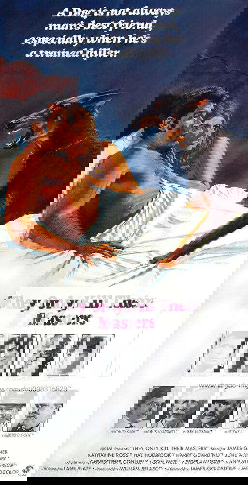 THEY ONLY KILL THEIR MASTERS, top lr James Garner, Katharine Ross