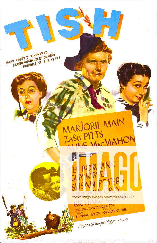 TISH, US poster, from left: ZaSu Pitts, Marjorie Main, Aline MacMahon ...