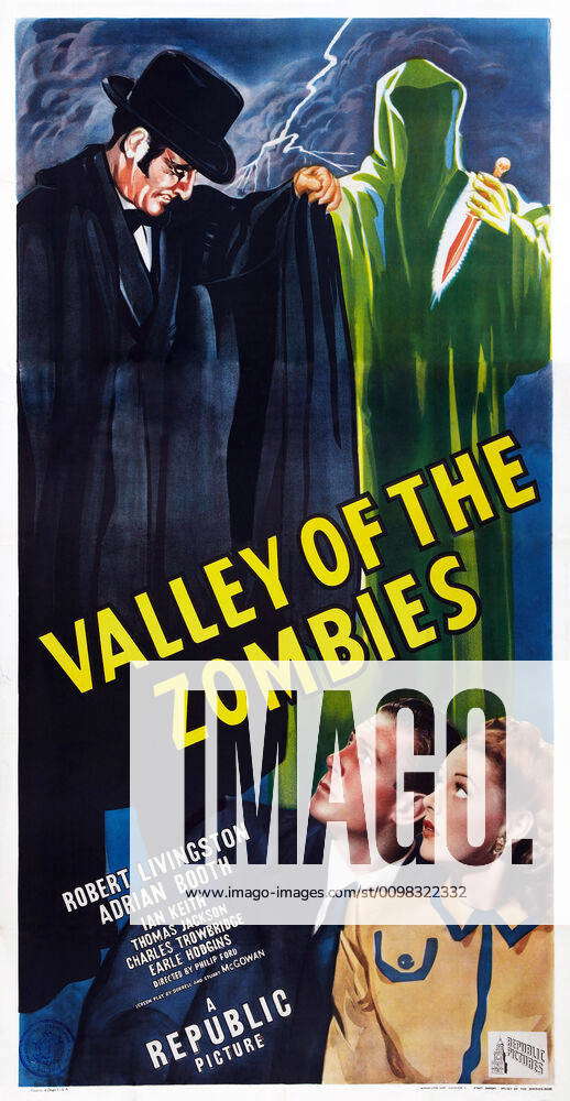 VALLEY OF THE ZOMBIES, US poster art, top left: Ian Keith, bottom right ...