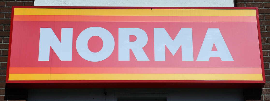 Logo lettering NORMA on 23 03 2020 in Oberhausen The Norma ...