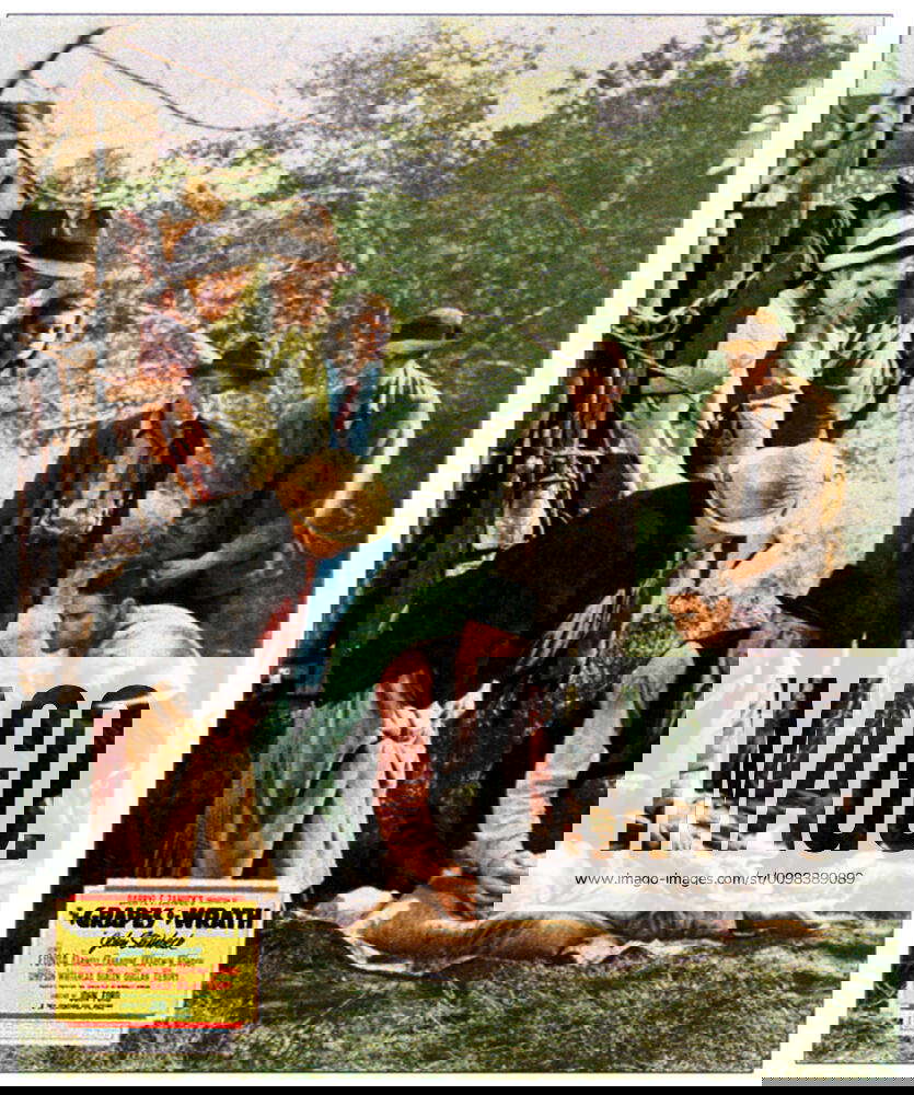 THE GRAPES OF WRATH, sitting in truck from left Shirley Mills, Frank