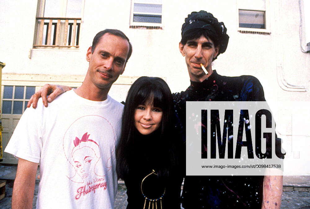 Director John Waters, Pia Zadora, Ric Ocasek on the set of HAIRSPRAY ...