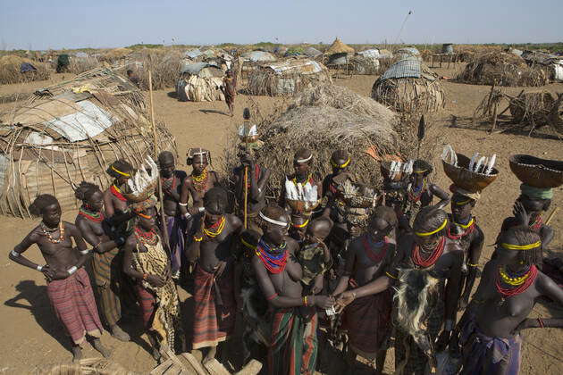 Dasanesh tribe in Ethiopia Galeb village Ethiopia