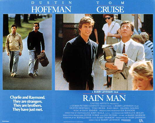 RAIN MAN 2 DISC SET LASER VIDEODISC Dustin Hoffman Tom Cruise