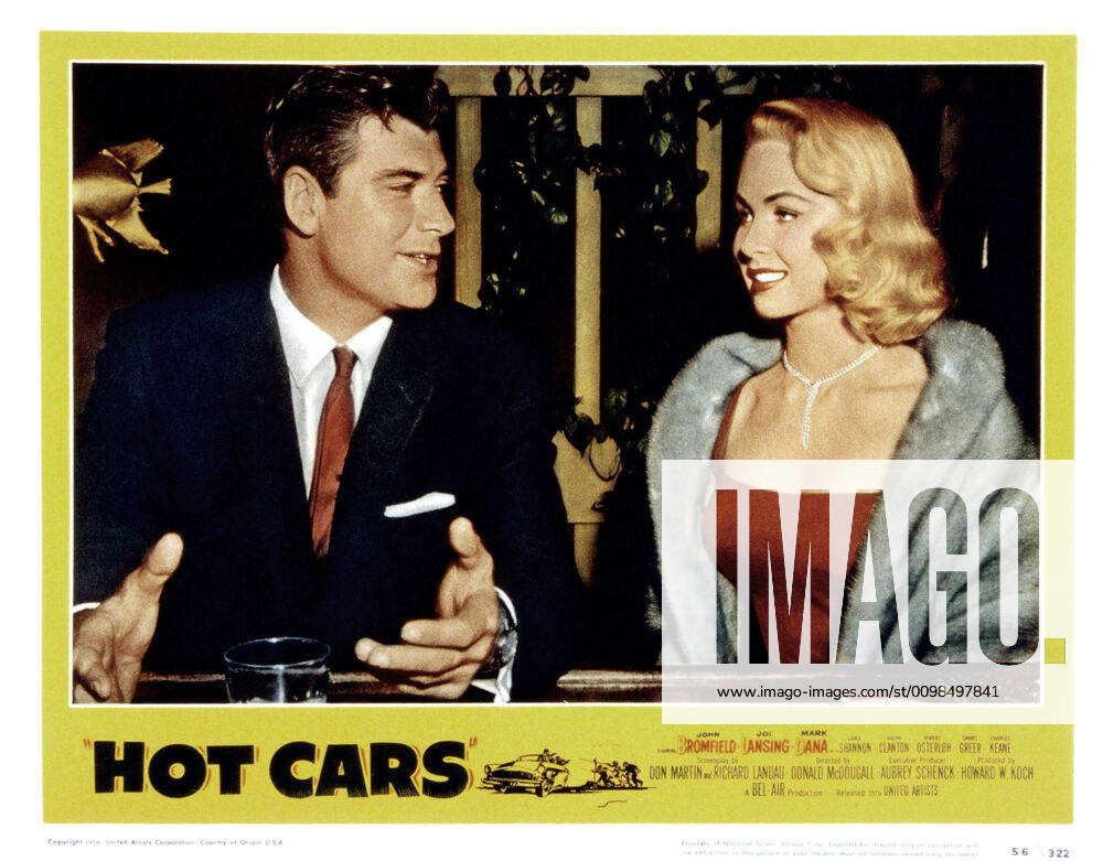 HOT CARS from left John Bromfield Joi Lansing 1956 Courtesy