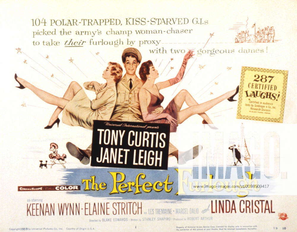 THE PERFECT FURLOUGH, Janet Leigh, Tony Curtis, Linda Cristal, 1959 ...