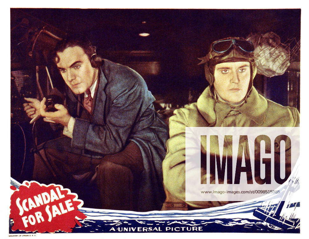 SCANDAL FOR SALE, US lobbycard, from left: Pat O Brien, Hans Heinrich ...