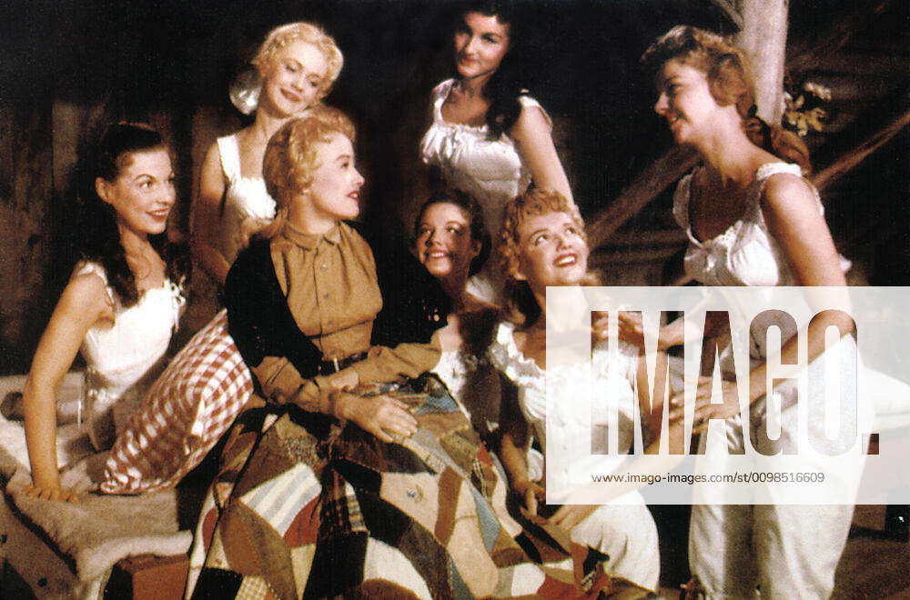 SEVEN BRIDES FOR SEVEN BROTHERS, Betty Carr, Jane Powell, Nancy Kilgas ...