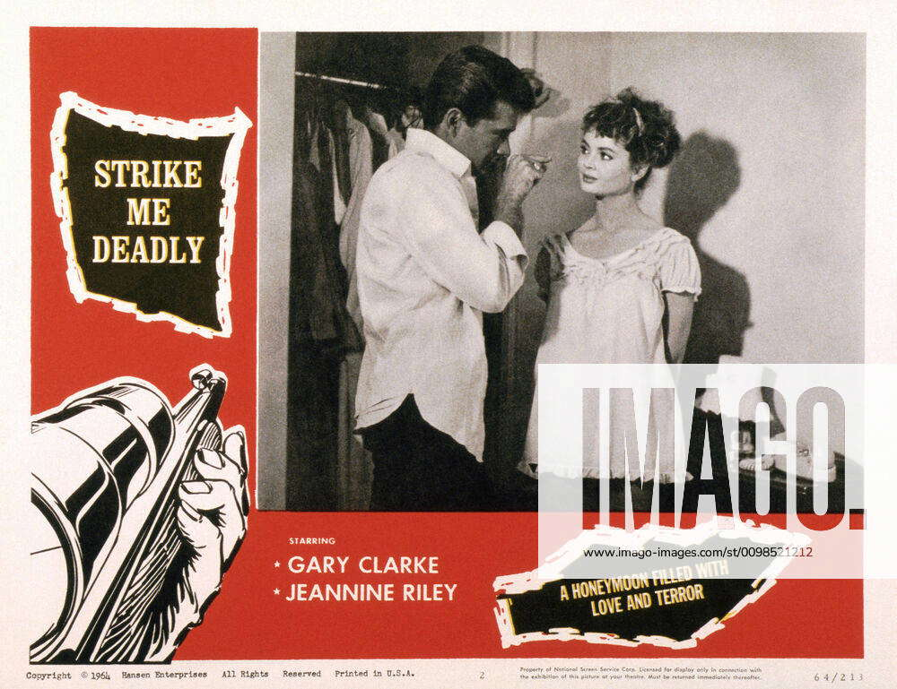 STRIKE ME DEADLY, US lobbycard, from left; Gary Clarke, Jeannine Riley ...