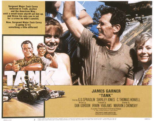 TANK, US poster, from left: James Garner, C. Thomas Howell, 1984 ...