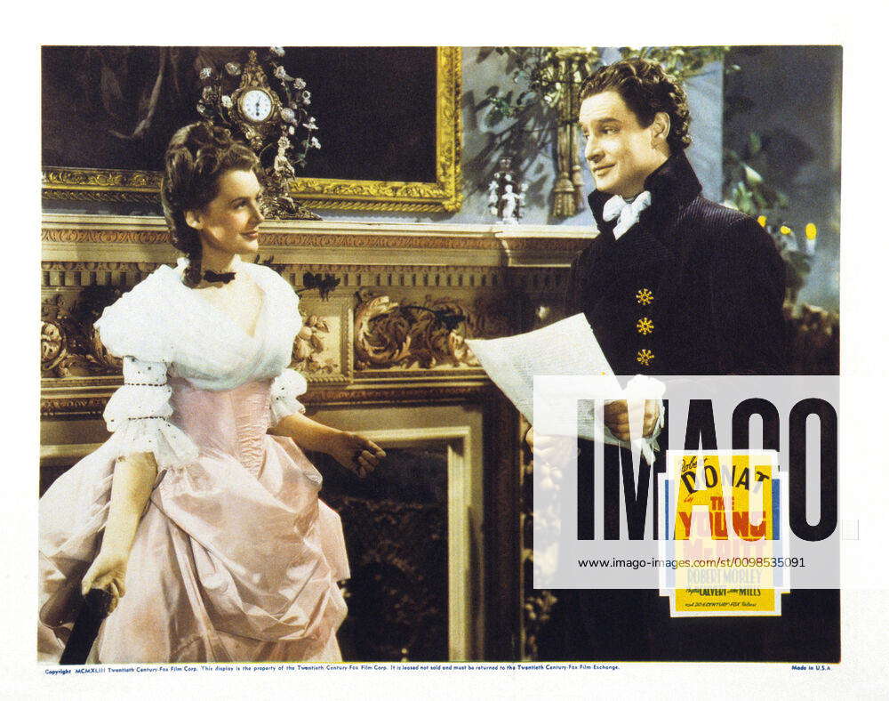 THE YOUNG MR. PITT, US lobbycard, from left: Phyllis Calvert, Robert ...