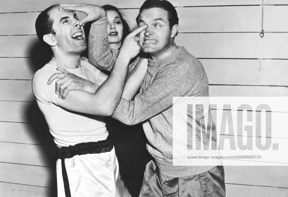 THE BIG BROADCAST OF 1938, front from left: Ben Blue, Bob Hope engage ...