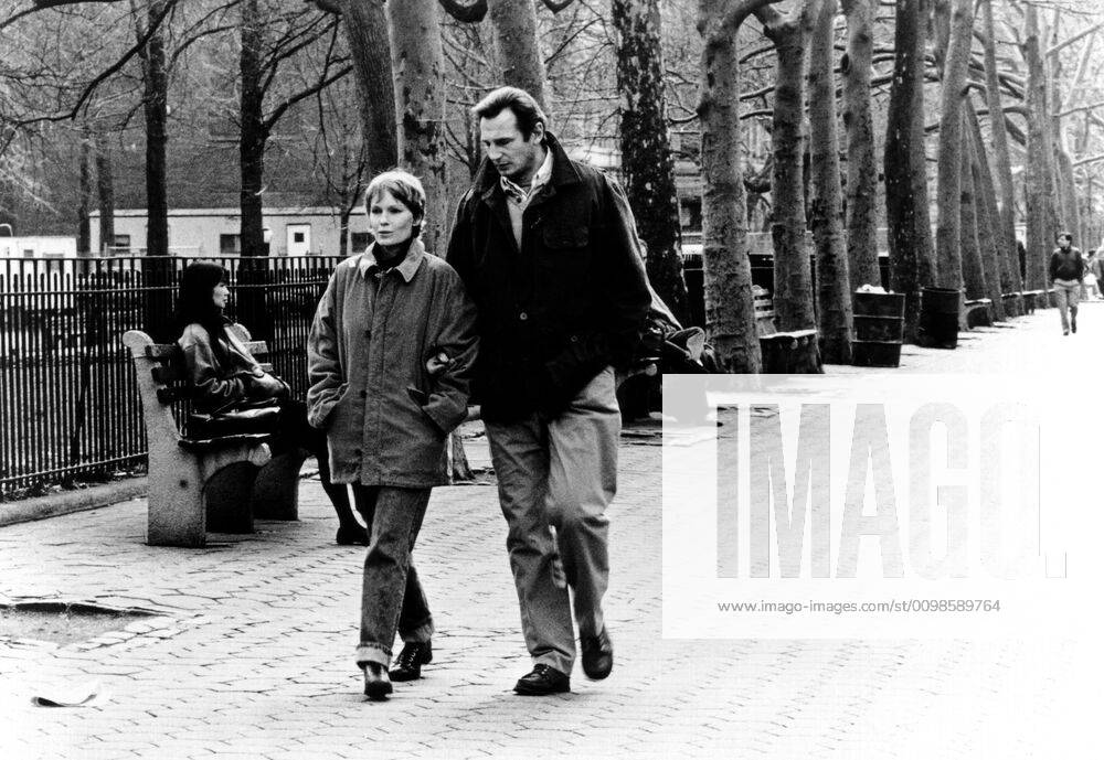 HUSBANDS AND WIVES, from left, Mia Farrow, Liam Neeson, 1992, TriStar