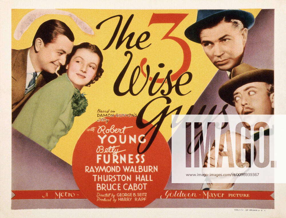 THE THREE WISE GUYS, US lobbycard, clockwise from top right: Bruce ...