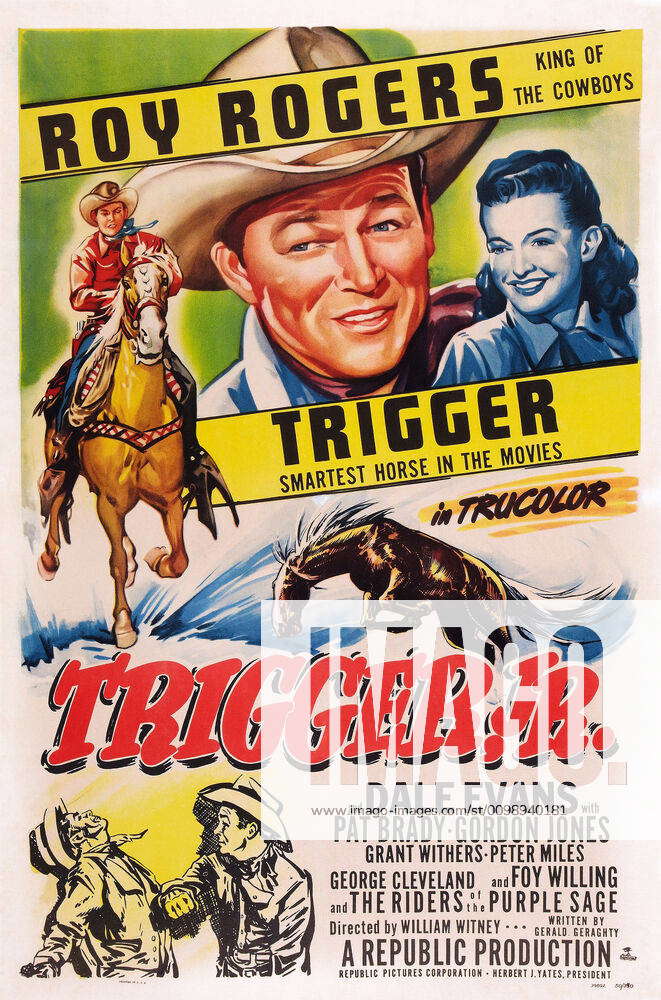 Trigger, Jr., Us Poster Art, From Left: Trigger The Horse, Roy Rogers 