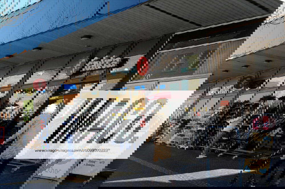 Copenhagen Denmark. 07.April 2020 Danish police has corona virus public notice board infrotn the