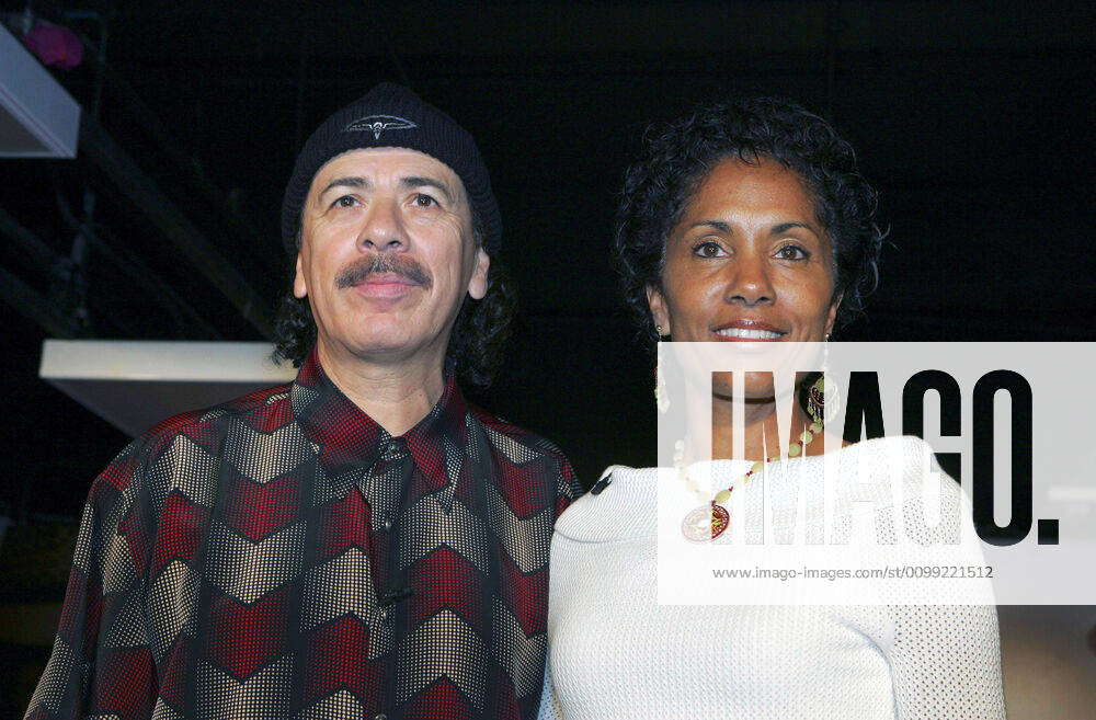 Carlos Santana, Wife Deborah Santana at fashion show for Carlos by