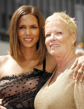 Halle Berry, Judith Ann Hawkins at the induction ceremony for STAR ON THE  HOLLYWOOD WALK OF FAME