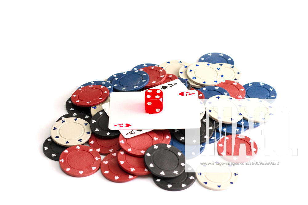 Casino chips Pocket Aces, a great poker opening Y