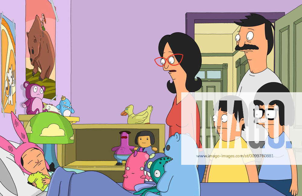 BOB S BURGERS, l-r: Louise Belcher, Linda Belcher, Gene Belcher, Bob ...
