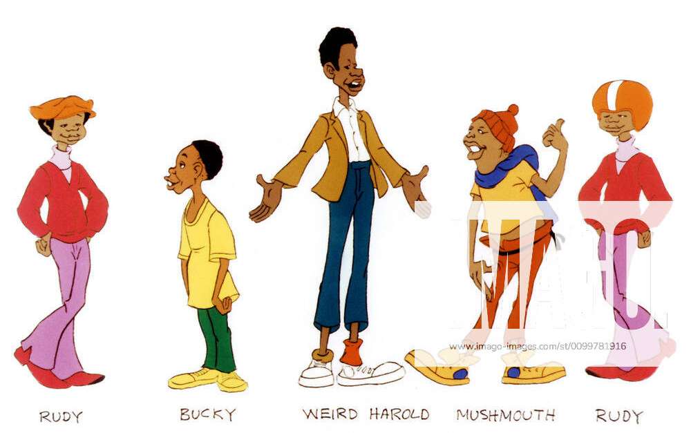 FAT ALBERT AND THE COSBY KIDS, (from left): Rudy, Bucky, Weird Harold ...