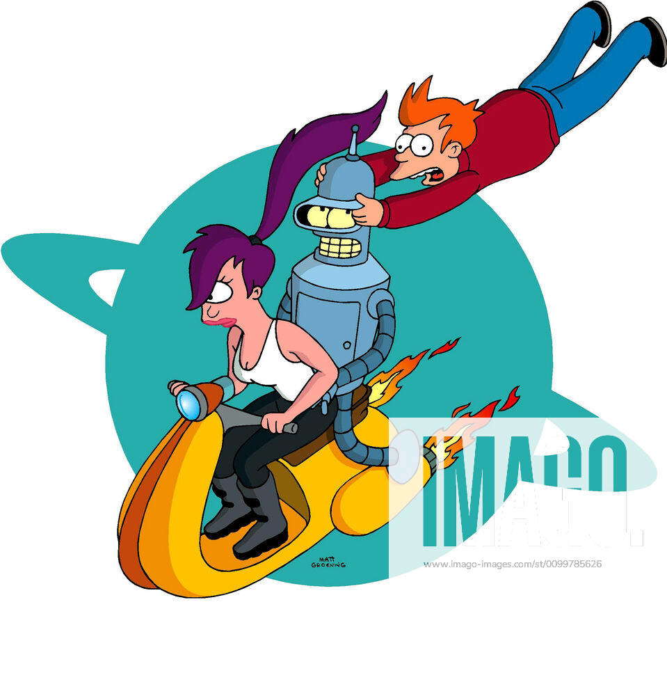 FUTURAMA, Leela, Bender, Fry, 1999-present. TM and Copyright (c) 20th  Century Fox Film Corp. All