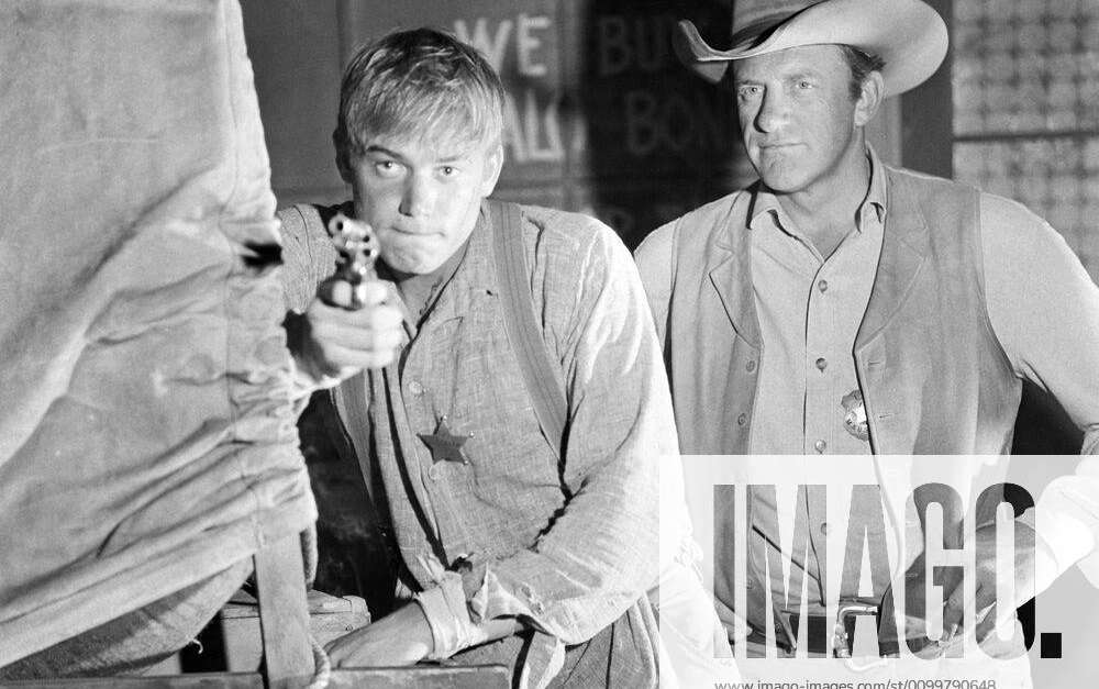 GUNSMOKE, James Arness (right), (Season 11), 1955-1975. Courtesy ...