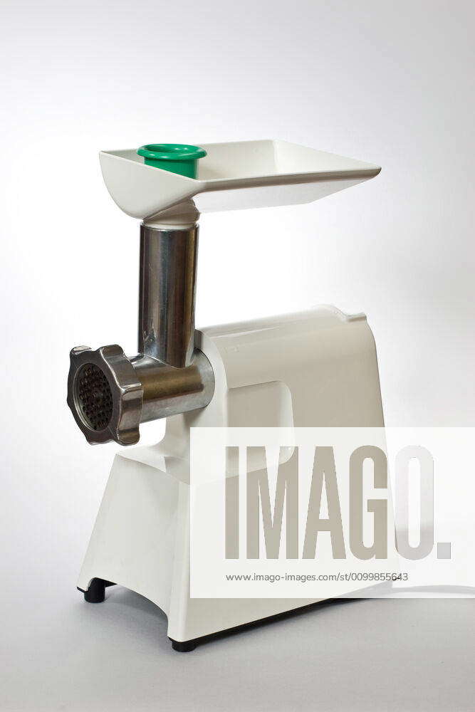 Mincing machine kitchen series meat grinder over white background Y