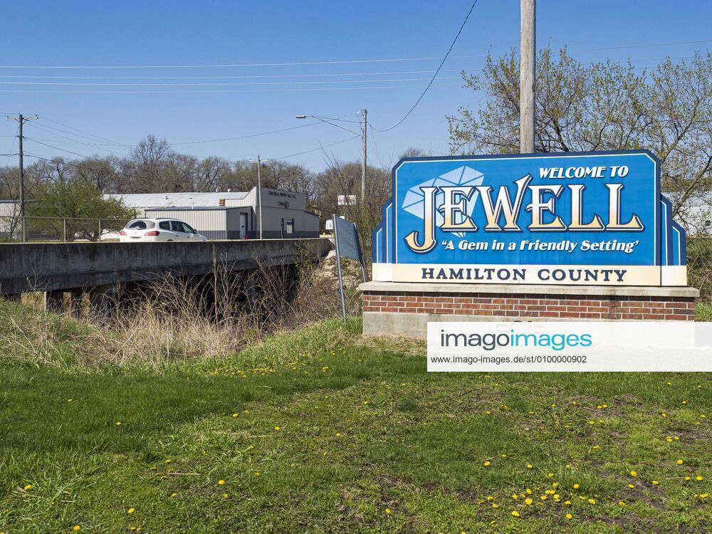 April 26, 2020, Jewell, Iowa, U.S The highway going into Jewell, a