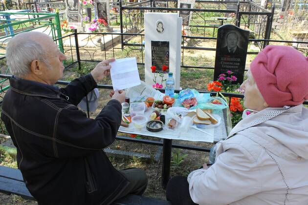 Radonitsa celebrated during the pandemia outbreak in Mohylev, Belarus Radonitsa, in the Russian