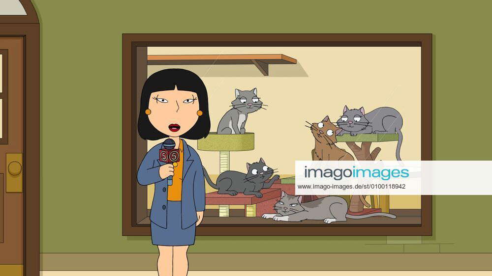 FAMILY GUY, Tricia Takanawa (voice: Alex Borstein) in Cat Fight ...