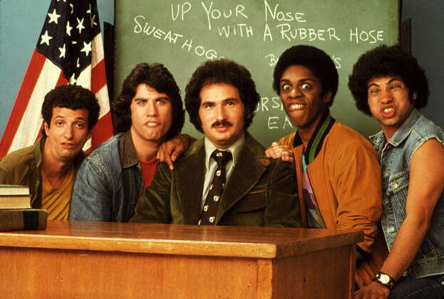 WELCOME BACK, KOTTER, Ron Palillo, John Travolta, Gabe Kaplan, Lawrence ...