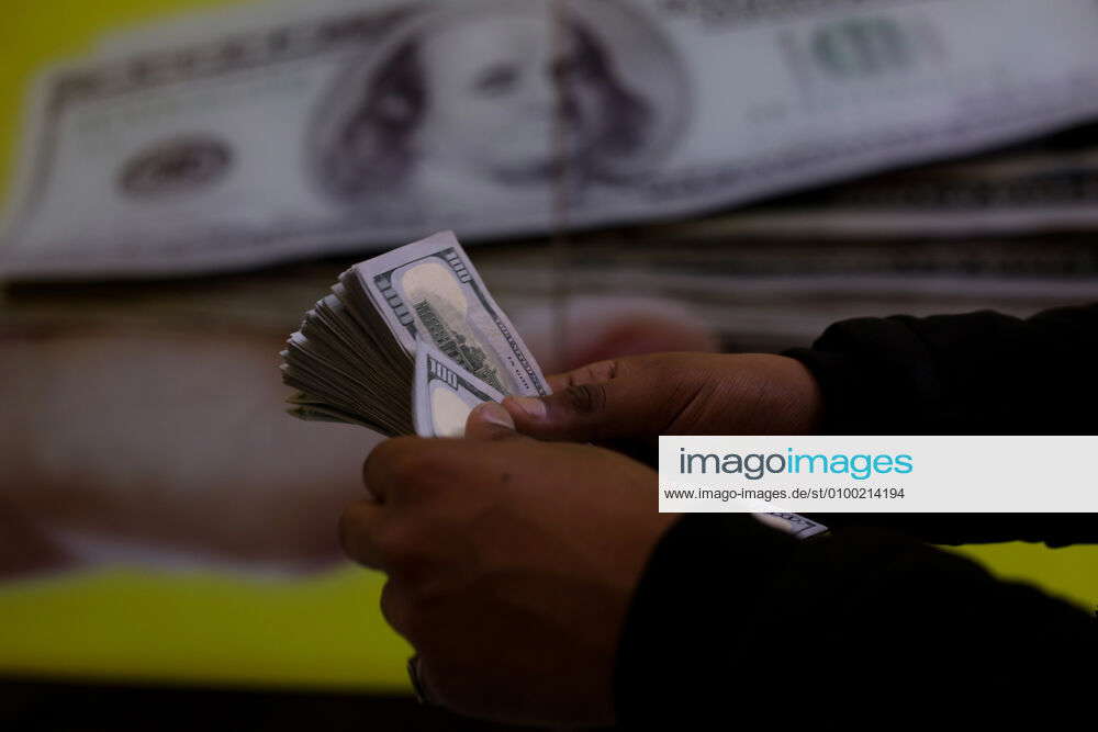 April 25, 2020 Gaza, Palestine. Different denominations of the US