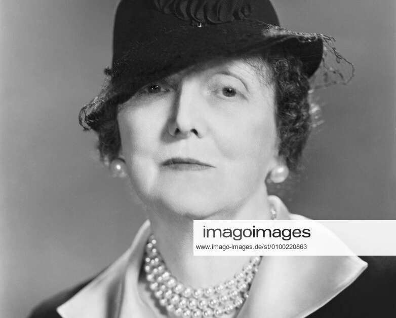 Emily Post (1872-1960), Etiquette Author and Socialite, Head and ...