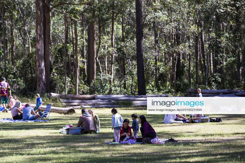 AUSTRALIA CORONAVIRUS COVID19, People enjoy picnics at Daisy Hill