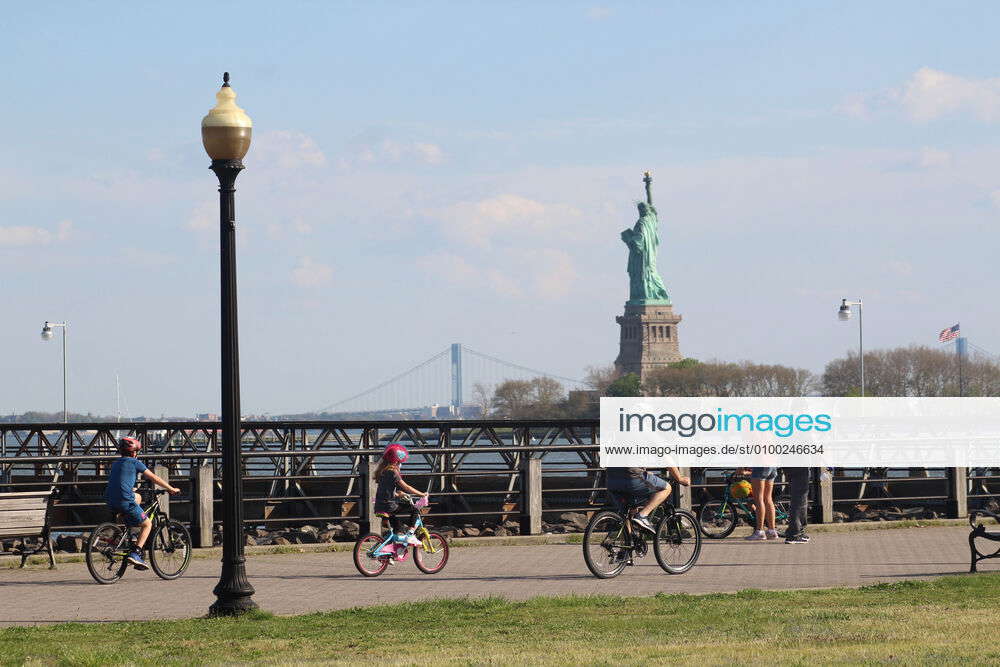 May 3, 2020, Jersey City, New Jersey, USA: These bikers respect social ...