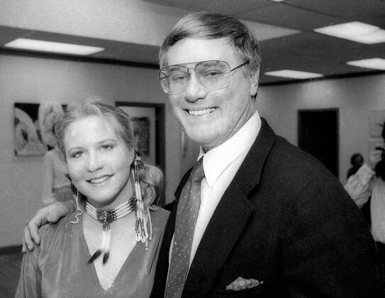 Heidi Hagman, Larry Hagman 1982. Photo by Adam Scull PHOTOlink Courtesy ...