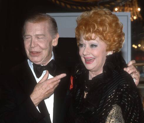 Milton Berle, Lucille Ball, 1984. Photo By Adam Scull PHOTOlink Everett ...