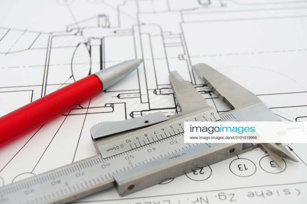 Calipers Technical Drawing