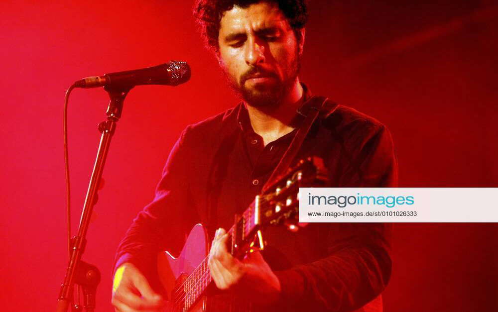 79 Concert Junip, at Berlin Astra Kulturhaus, singer and guitarist José ...