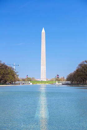 Washington Monument DC Reflection of Washington Monument in new ...