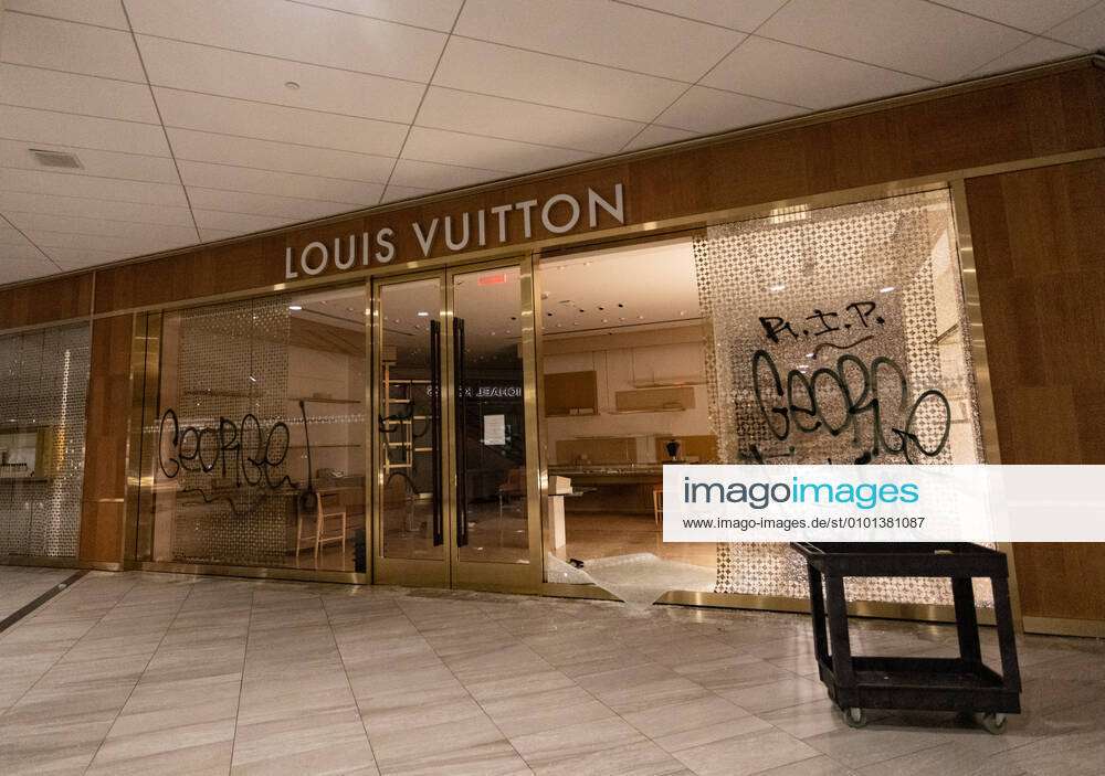 May 31, 2020, Boston, Massachusetts, USA: Looted Louis Vuitton