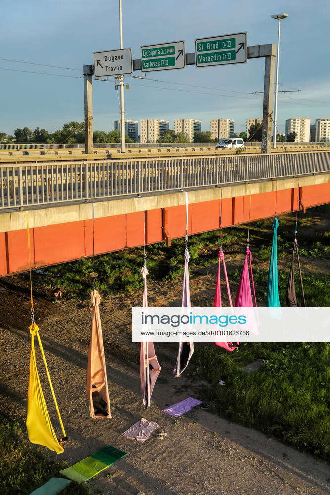 Aerial hammock dance Zagreb, Croatia 11.06.2020., Zagreb, Croatia