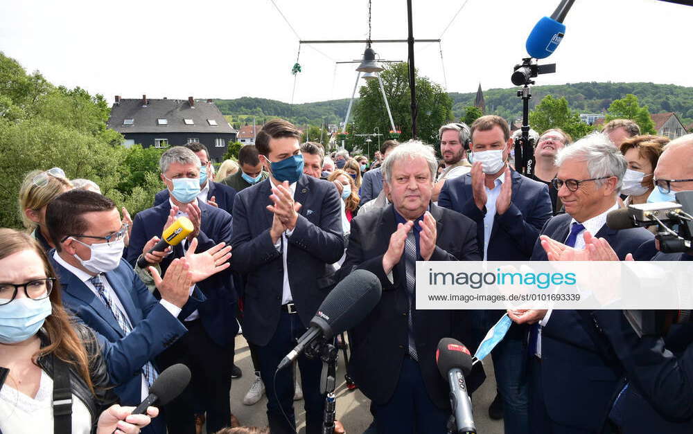 Kleinblittersdorf. Auf der Freundschaftsbrücke zwischen Klein und