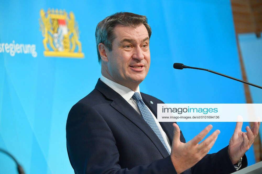 Markus SOEDER State Premier Of Bavaria And CSU Chairman Gesture, Single ...