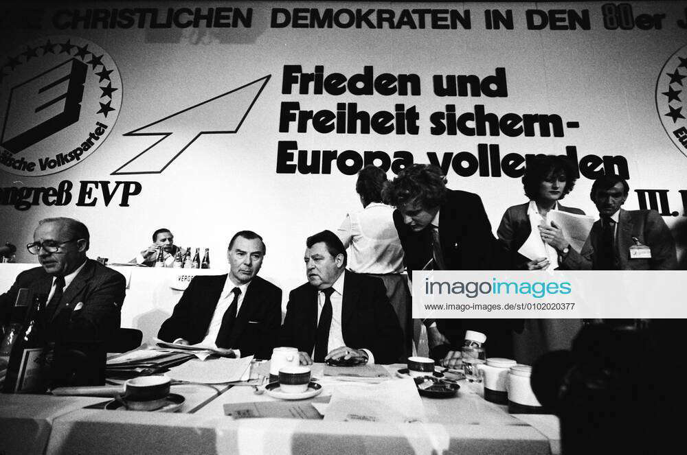 3 Congress of the EPP in the 80s The picture shows the politician Franz ...