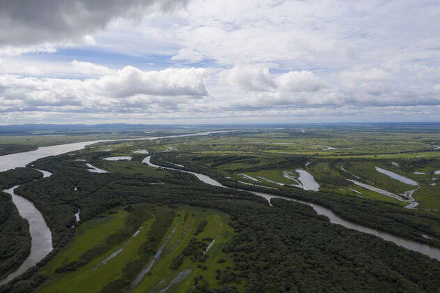 (200808) -- FUYUAN, Aug. 8, 2020 -- Aerial photo taken on Aug. 7, 2020 ...