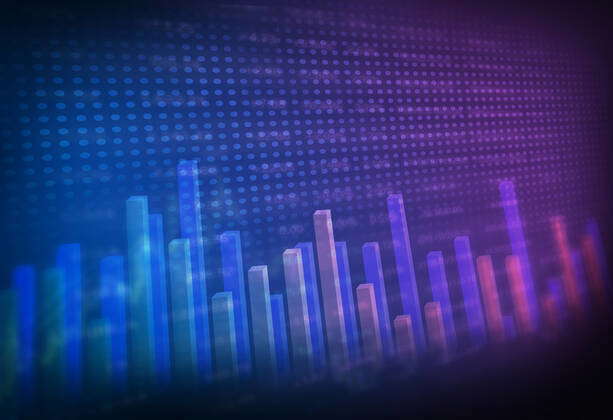 Stock financial data material diagram