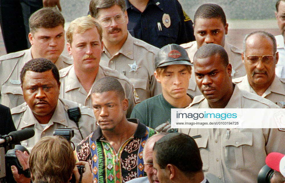 August 16, 1993, Lumberton, NC, USA: Daniel Green, left, and Larry ...