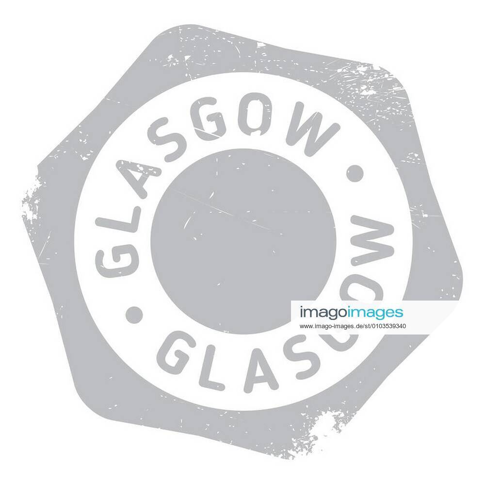 Glasgow stamp. Grunge design with dust scratches. Effects can be easily